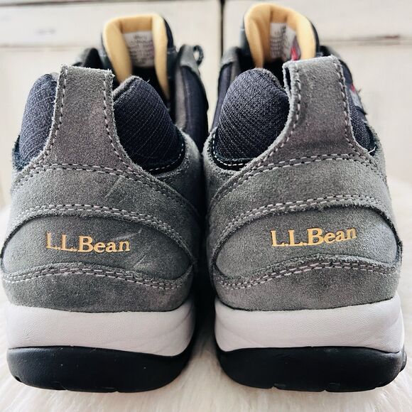 L.L. Bean Tek 2.5 Waterproof Trail Hiking Shoes Boots Mens 13 Med Gray / Blue - Picture 5 of 8